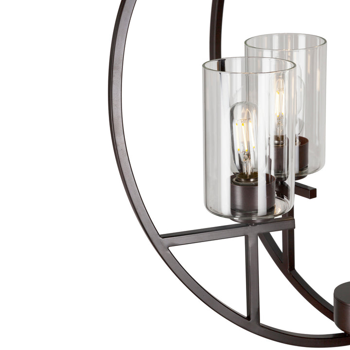 Forte Orbit 2720-05-32 Chandelier Light - Antique Bronze
