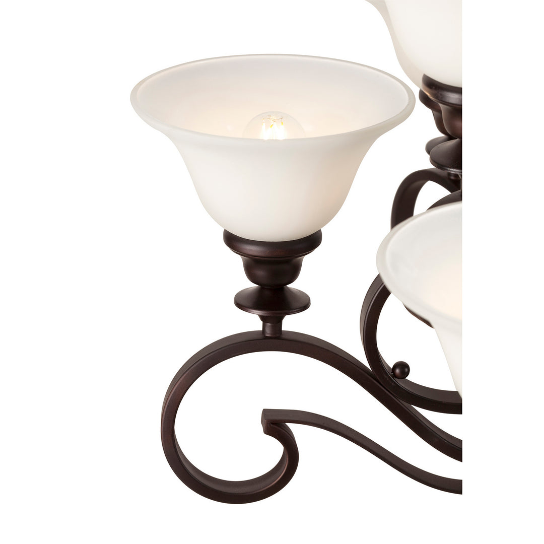 Forte Perry 2762-09-32 Chandelier Light - Antique Bronze