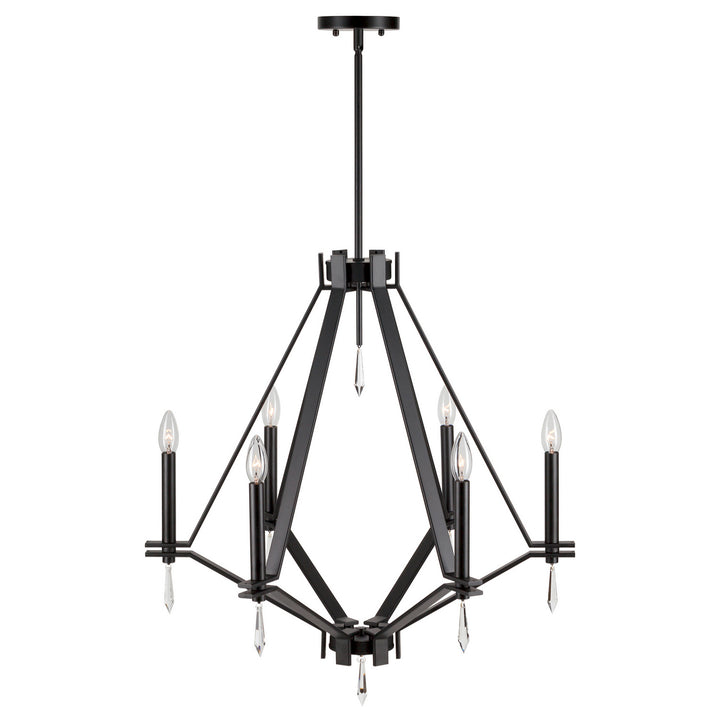 Forte Robin 7143-06-04 Chandelier Light - Black