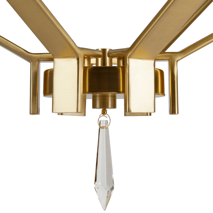 Forte Robin 7143-06-12 Chandelier Light - Soft Gold