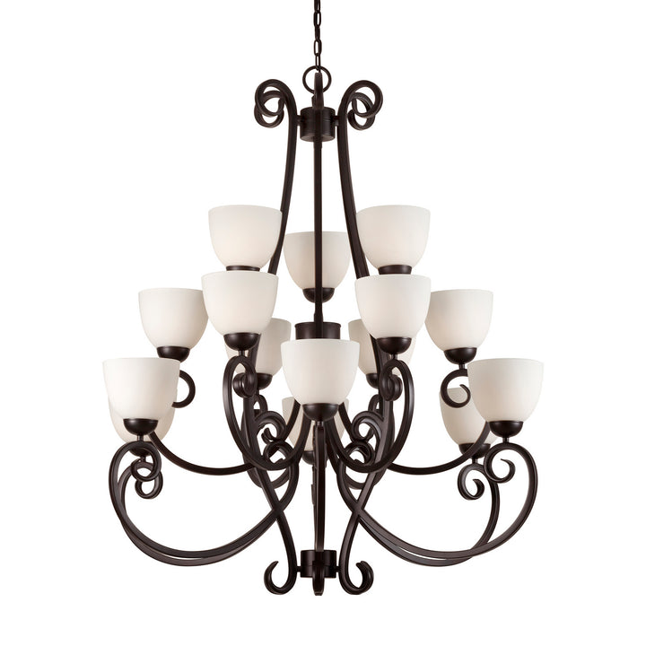 Forte Sutter 2250-15-32 Chandelier Light - Antique Bronze