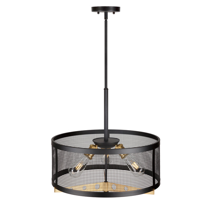 Forte Takoma 7119-03-62 Pendant Light - Black and Soft Gold