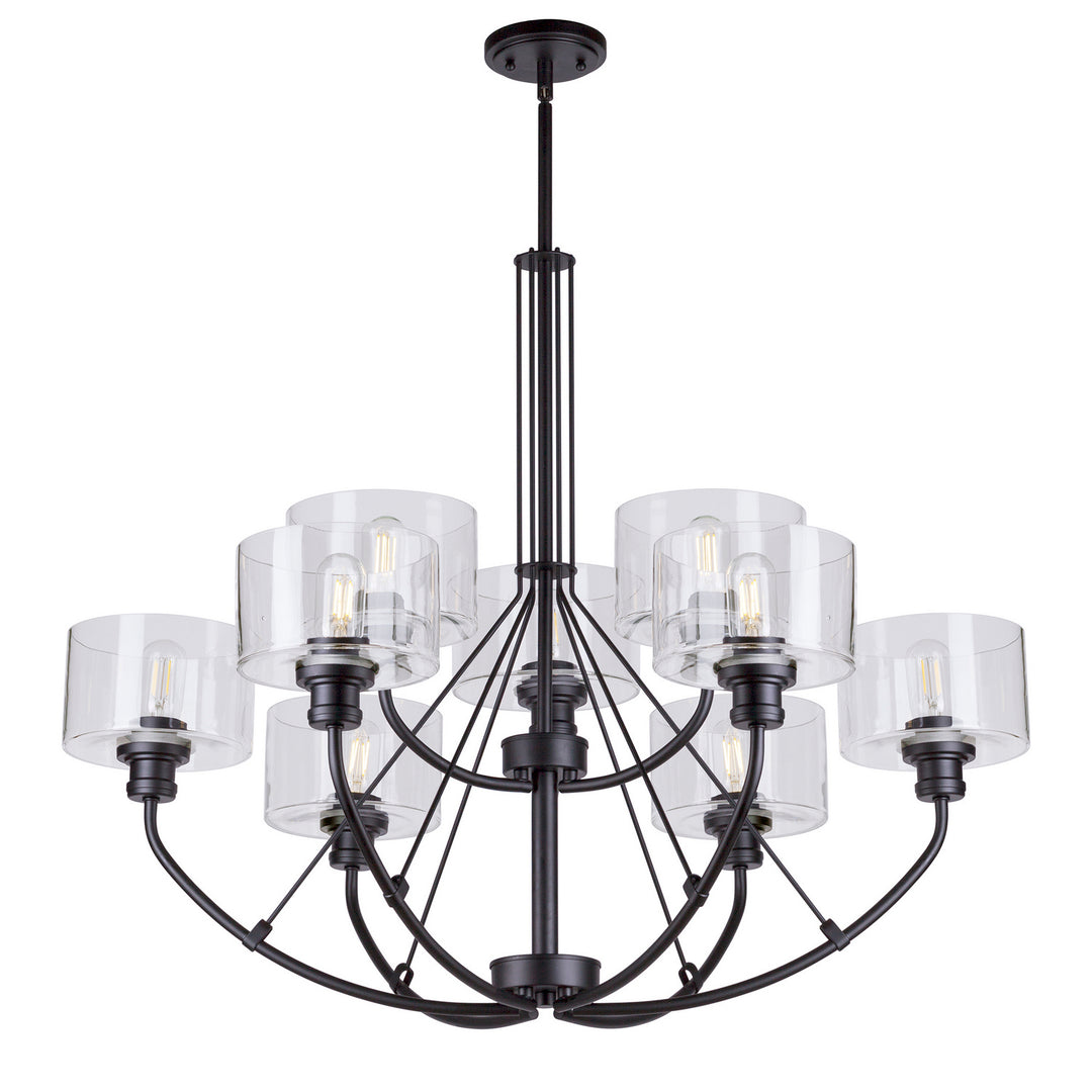 Forte Zane 2748-09-04 Chandelier Light - Black