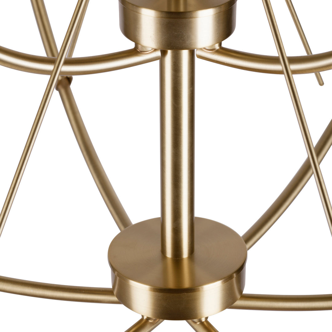 Forte Zane 2748-09-12 Chandelier Light - Soft Gold