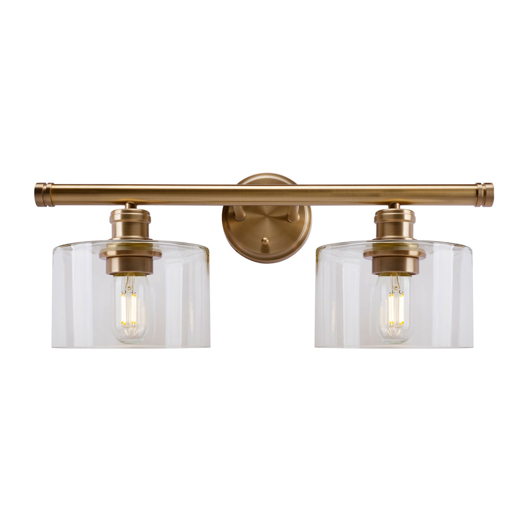 Forte Zane 5748-02-12 Bath Vanity Light 21 in. wide - Soft Gold