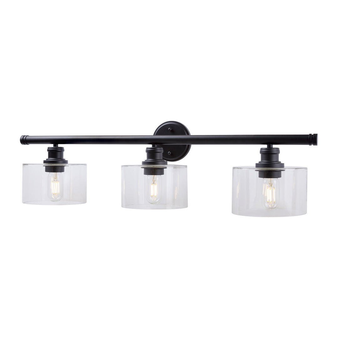 Forte Zane 5748-03-04 Bath Vanity Light 33 in. wide - Black