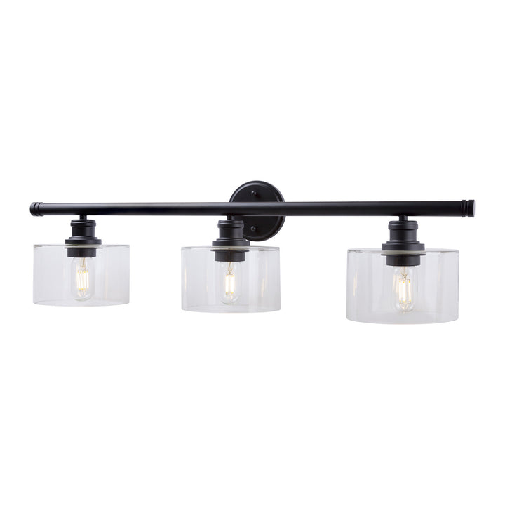 Forte Zane 5748-03-04 Bath Vanity Light 33 in. wide - Black