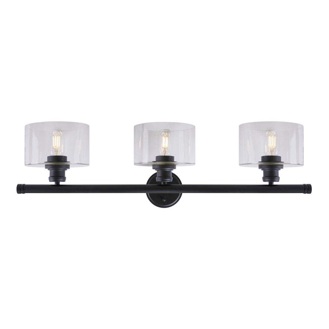 Forte Zane 5748-03-04 Bath Vanity Light 33 in. wide - Black