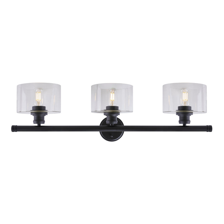 Forte Zane 5748-03-04 Bath Vanity Light 33 in. wide - Black