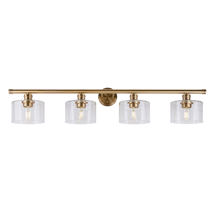 Forte Zane 5748-04-12 Bath Vanity Light 45 in. wide - Soft Gold