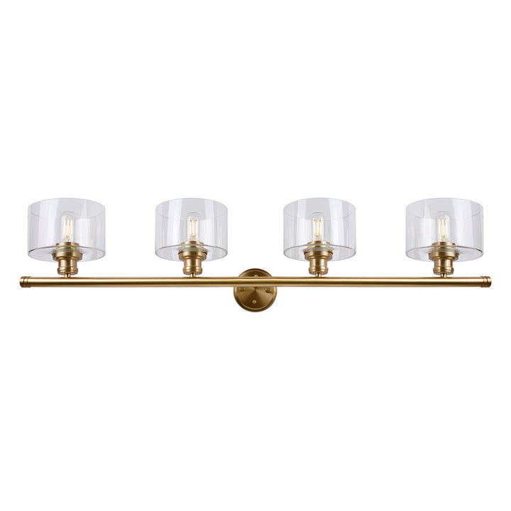 Forte Zane 5748-04-12 Bath Vanity Light 45 in. wide - Soft Gold