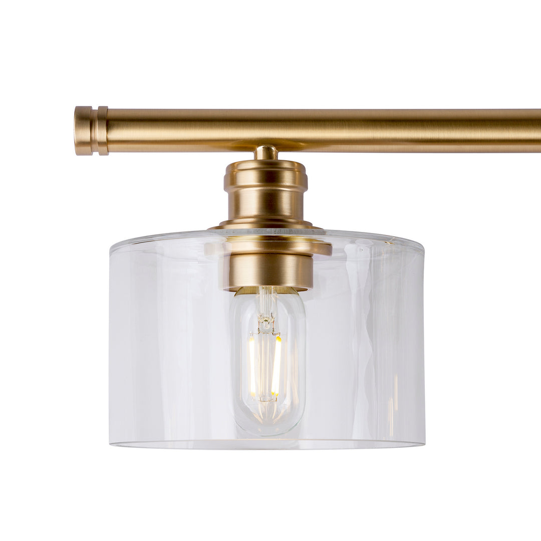 Forte Zane 5748-04-12 Bath Vanity Light 45 in. wide - Soft Gold