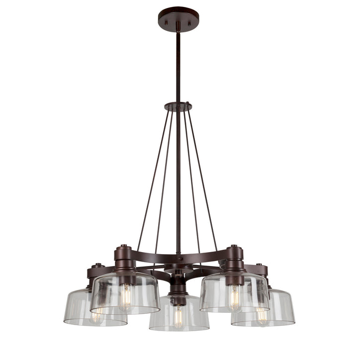 Forte Acopa 2735-05-32 Chandelier Light - Antique Bronze