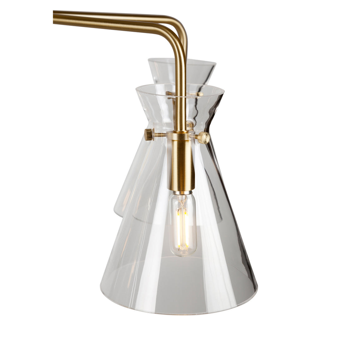 Forte Beaker 2733-05-12 Chandelier Light - Soft Gold