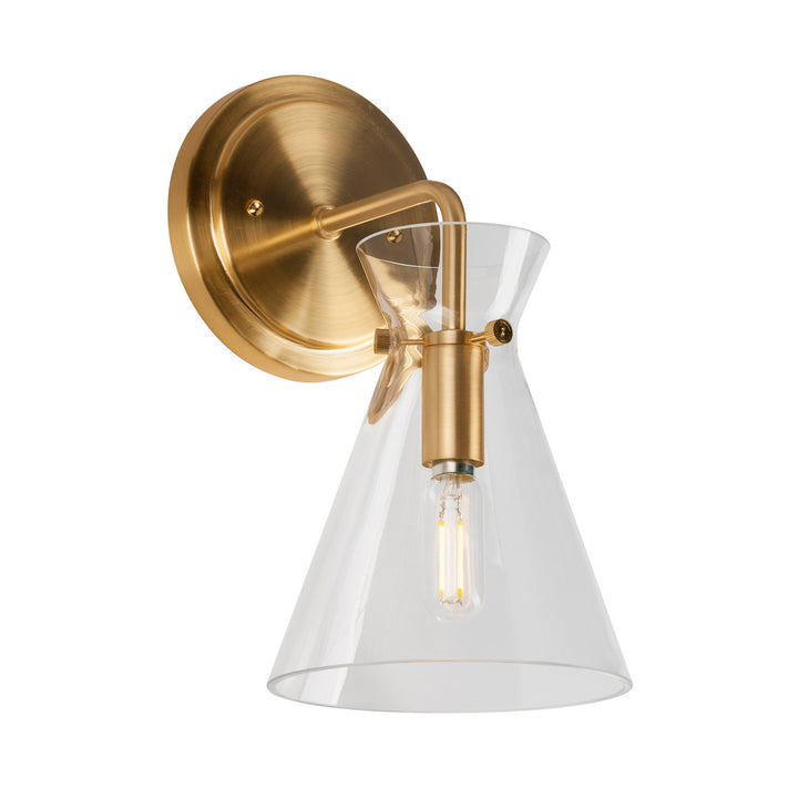 Forte Beaker 5733-01-12 Wall Light - Soft Gold