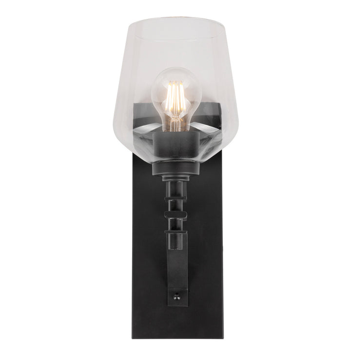 Forte Chalice 5743-01-04 Wall Light - Black