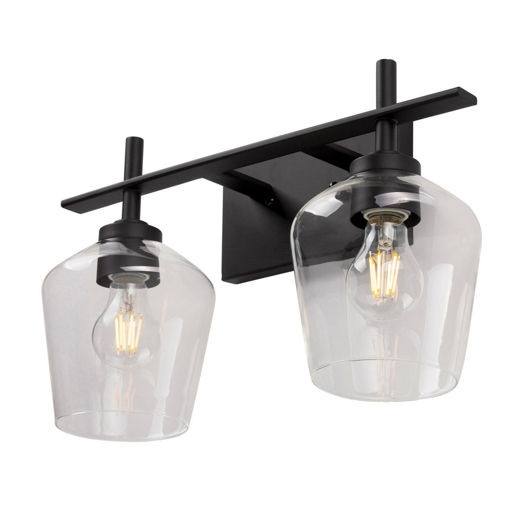 Forte Chalice 5743-02-04 Bath Vanity Light 17 in. wide - Black
