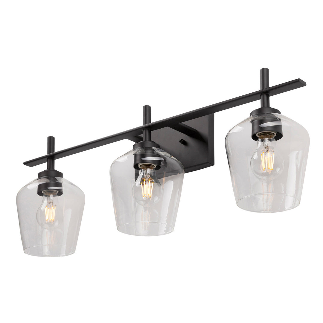 Forte Chalice 5743-03-04 Bath Vanity Light 28 in. wide - Black