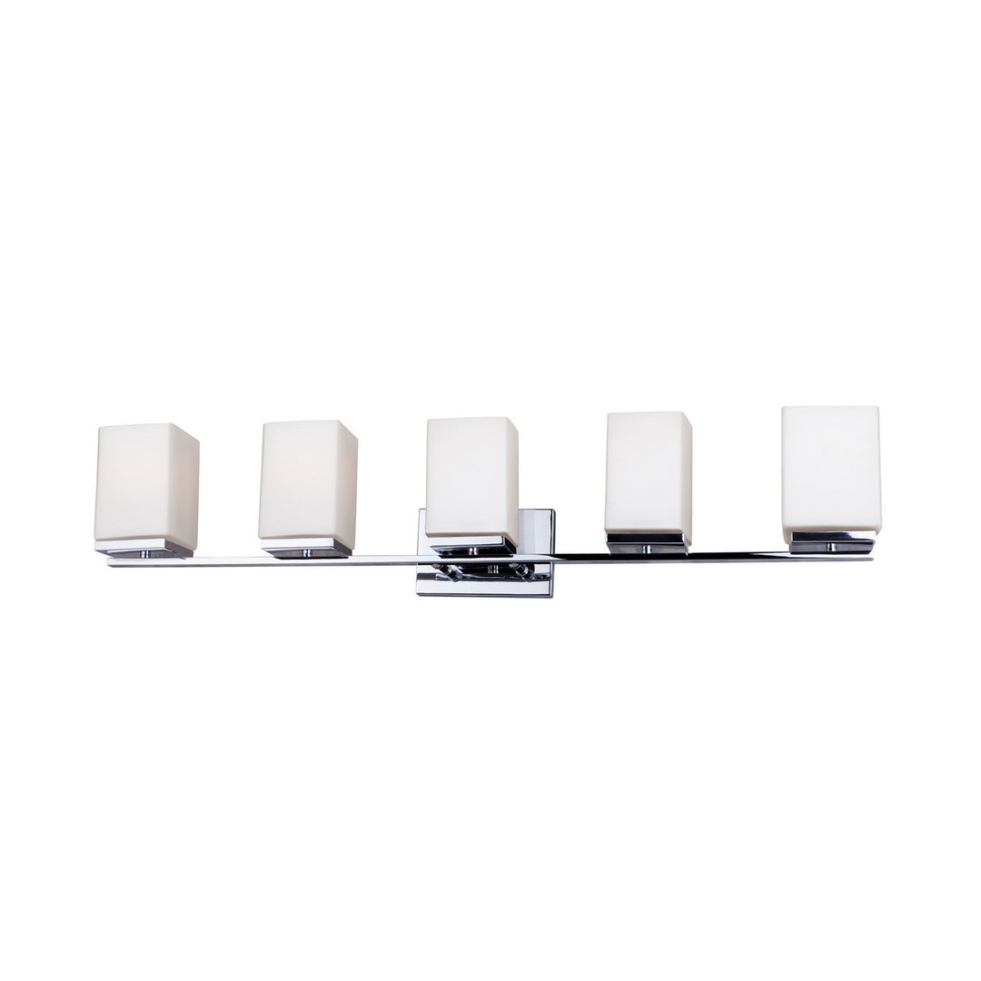 Forte Ella 5145-05-05 Bath Vanity Light 38 in. wide - Chrome
