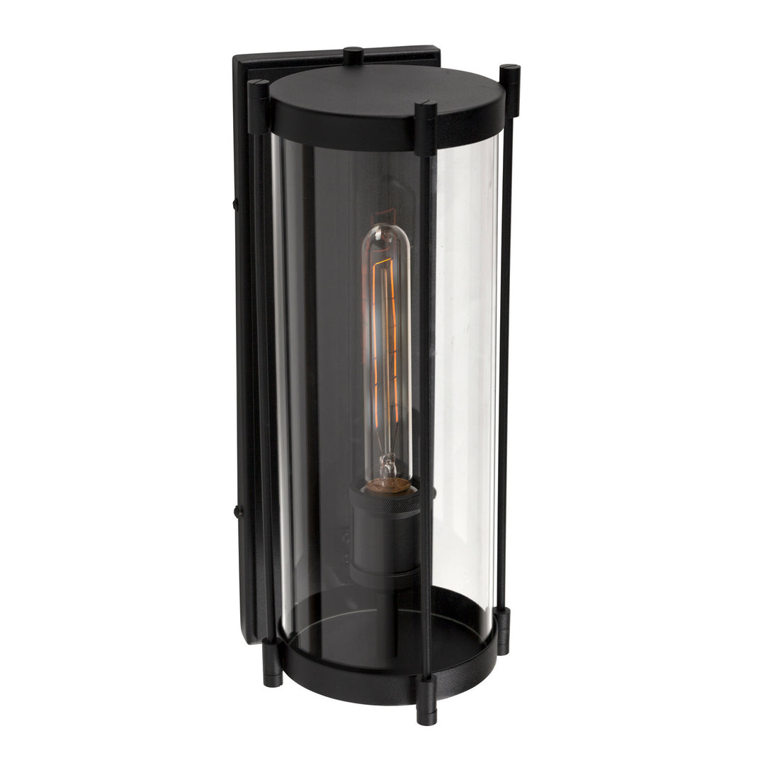 Forte Lighting 1156-01-04 Hudson One Light Outdoor Lantern Outdoor Black