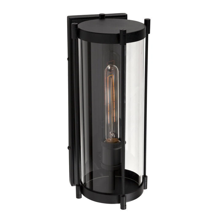 Forte Lighting 1156-01-04 Hudson One Light Outdoor Lantern Outdoor Black