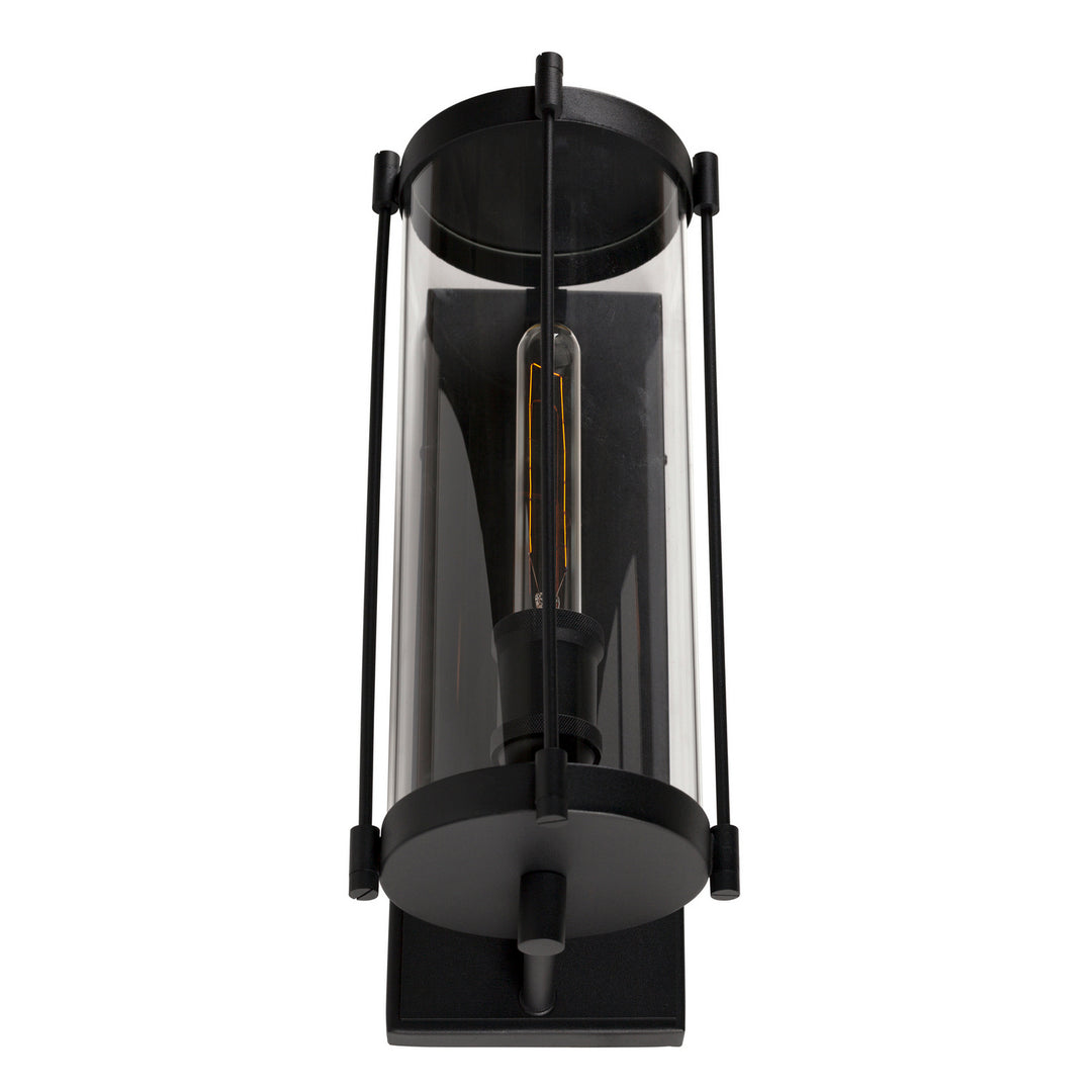 Forte Lighting 1156-01-04 Hudson One Light Outdoor Lantern Outdoor Black