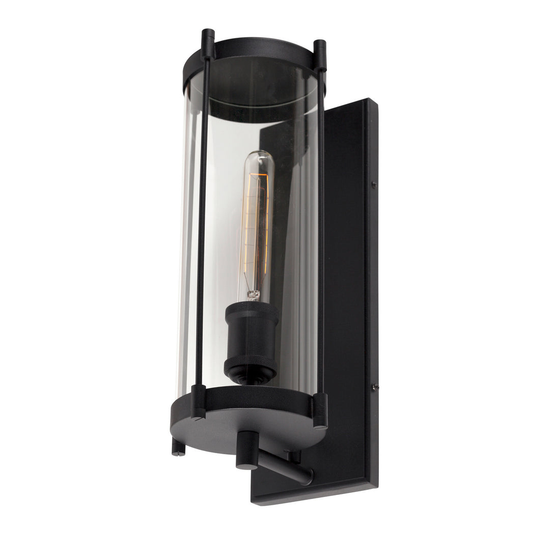 Forte Lighting 1156-01-04 Hudson One Light Outdoor Lantern Outdoor Black