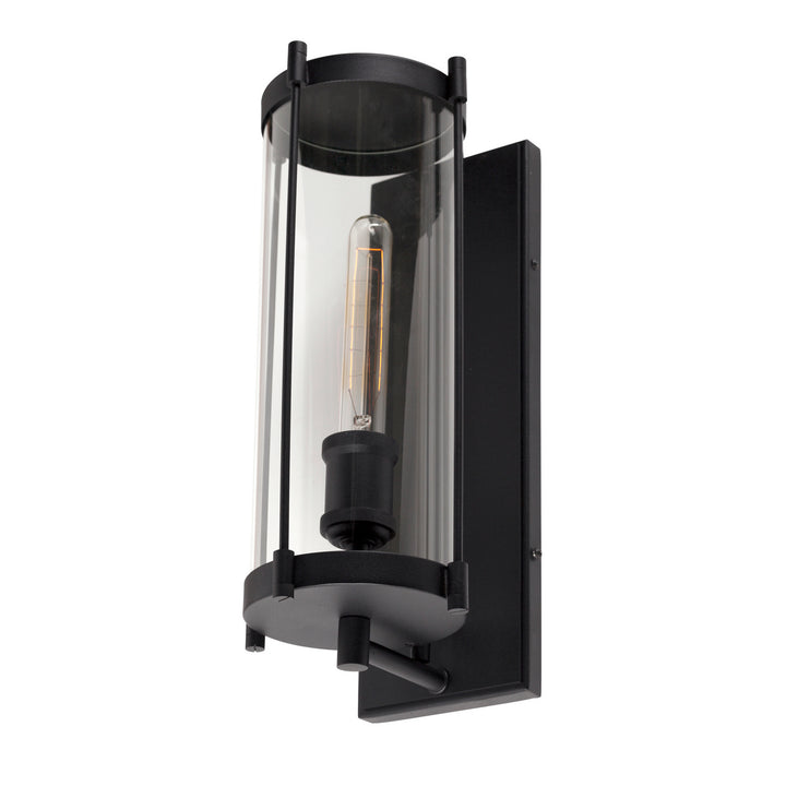 Forte Lighting 1156-01-04 Hudson One Light Outdoor Lantern Outdoor Black