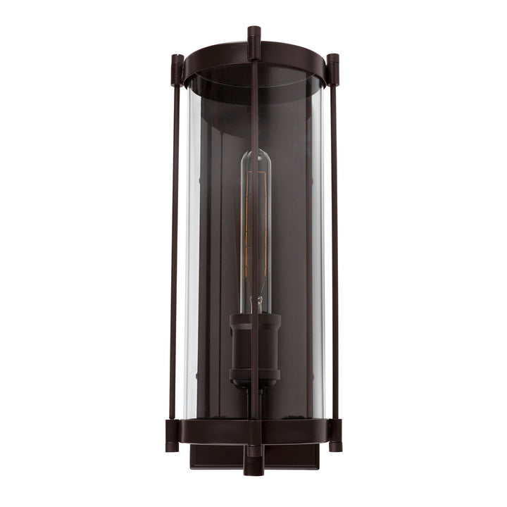 Forte Lighting 1156-01-32 Hudson One Light Outdoor Lantern Outdoor Bronze / Dark