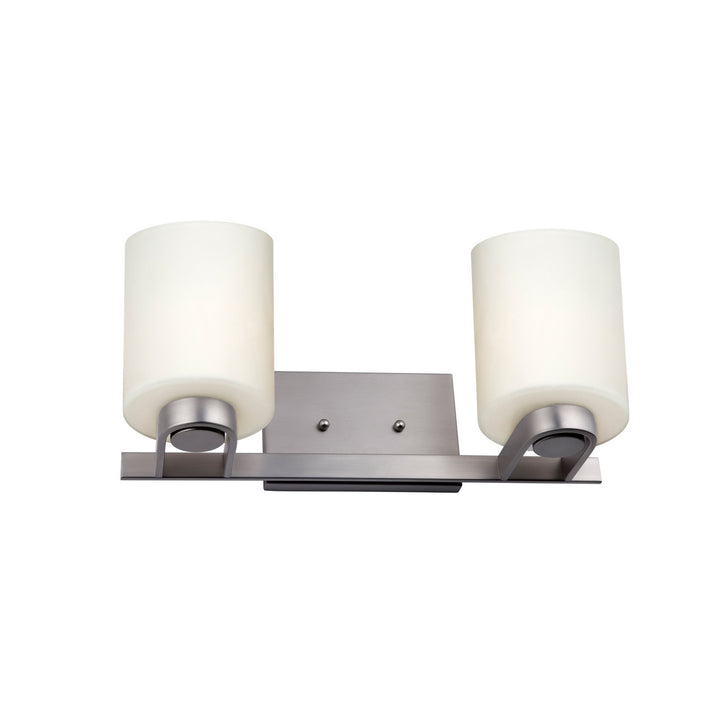 Forte Mona 5146-02-55 Bath Vanity Light 17 in. wide - Brushed Nickel