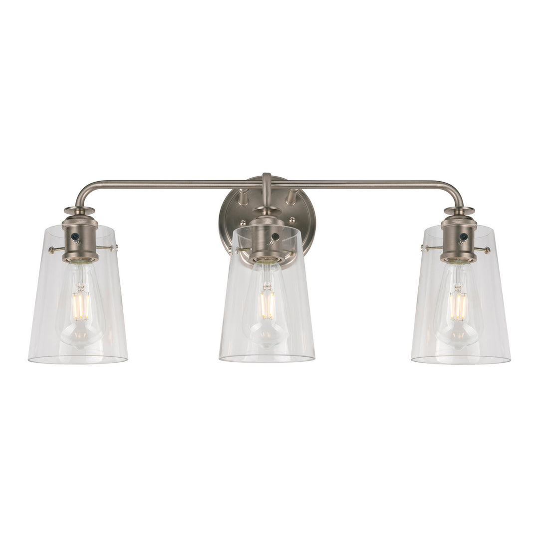 Forte Ronna 5118-03-55 Bath Vanity Light 25 in. wide - Brushed Nickel