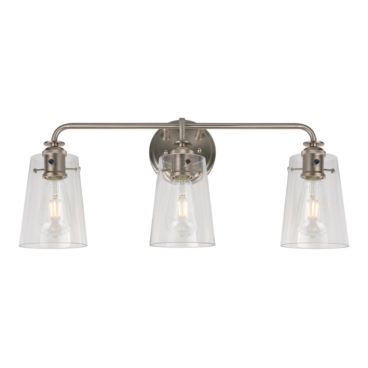 Forte Ronna 5118-03-55 Bath Vanity Light 25 in. wide - Brushed Nickel