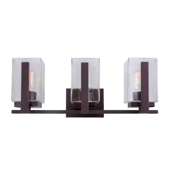 Forte Sammi 5187-03-32 Bath Vanity Light 21 in. wide - Antique Bronze