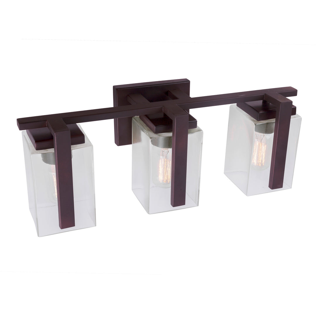 Forte Sammi 5187-03-32 Bath Vanity Light 21 in. wide - Antique Bronze