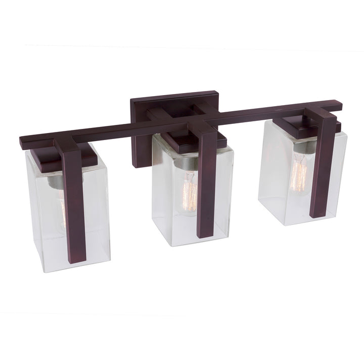 Forte Sammi 5187-03-32 Bath Vanity Light 21 in. wide - Antique Bronze