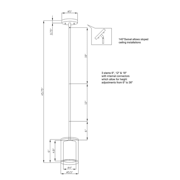 Forte Shaw 2731-01-55 Pendant Light - Brushed Nickel