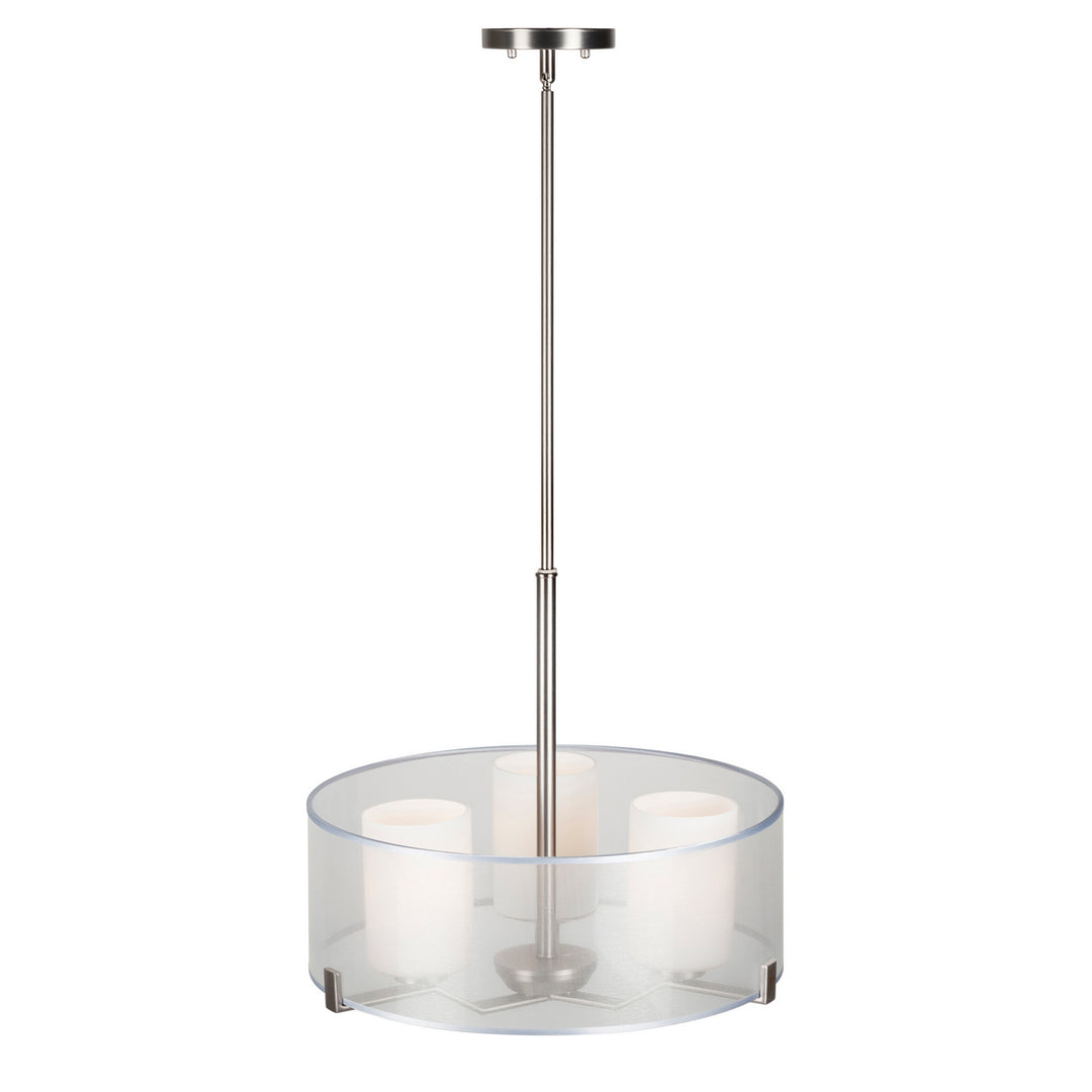 Forte Shaw 2731-03-55 Pendant Light - Brushed Nickel