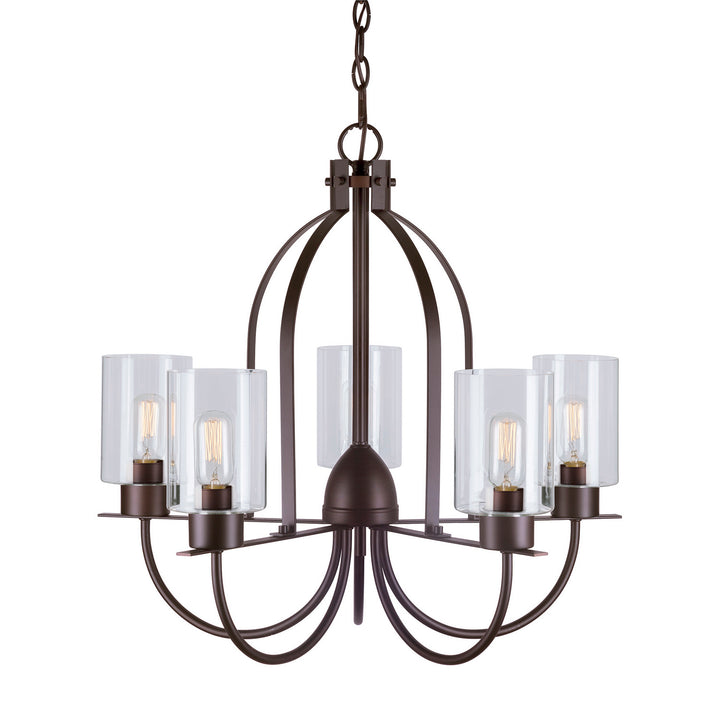 Forte Tama 2738-05-32 Chandelier Light - Antique Bronze