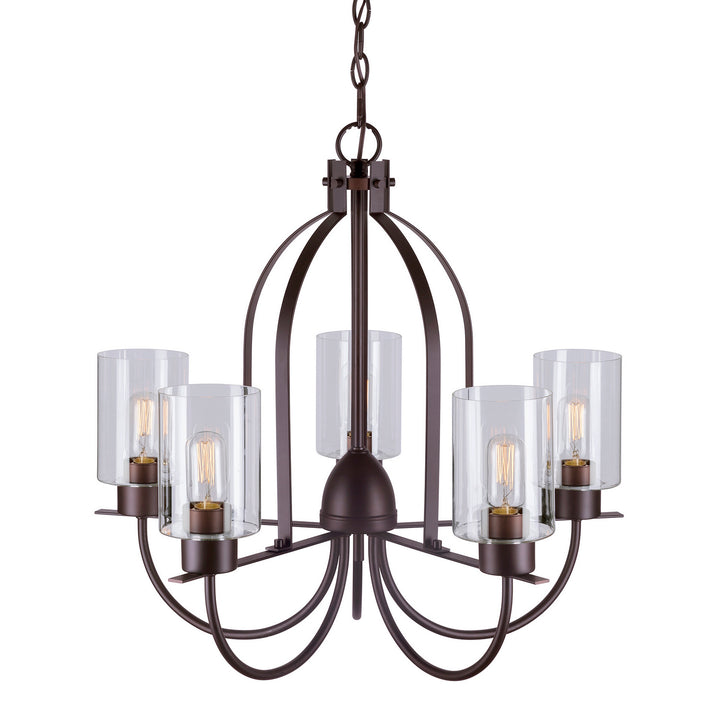 Forte Tama 2738-05-32 Chandelier Light - Antique Bronze