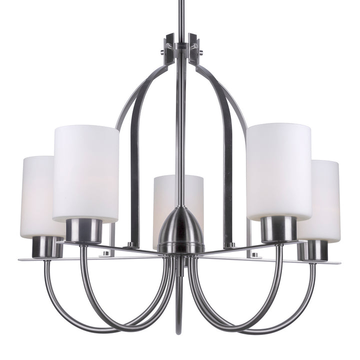 Forte Tama 2738-05-55 Chandelier Light - Brushed Nickel