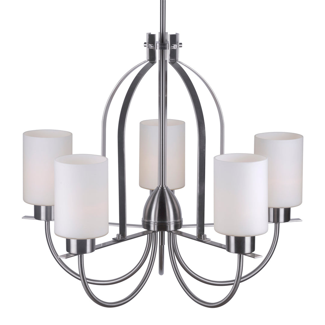 Forte Tama 2738-05-55 Chandelier Light - Brushed Nickel