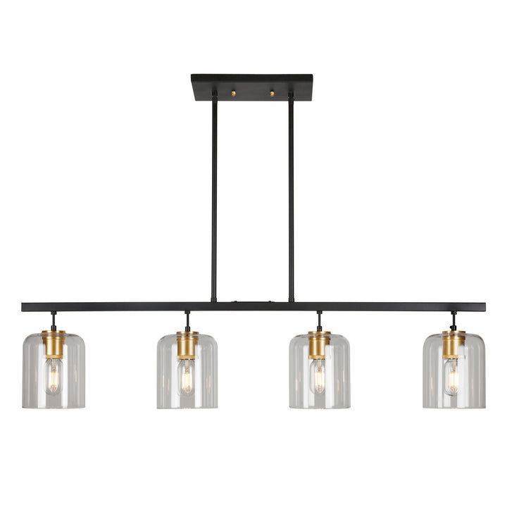 Forte Tyrone 2724-04-62 Pendant Light - Black and Soft Gold