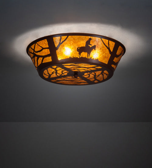 Meyda Tiffany Cowboy 107593 Ceiling Light - Rust