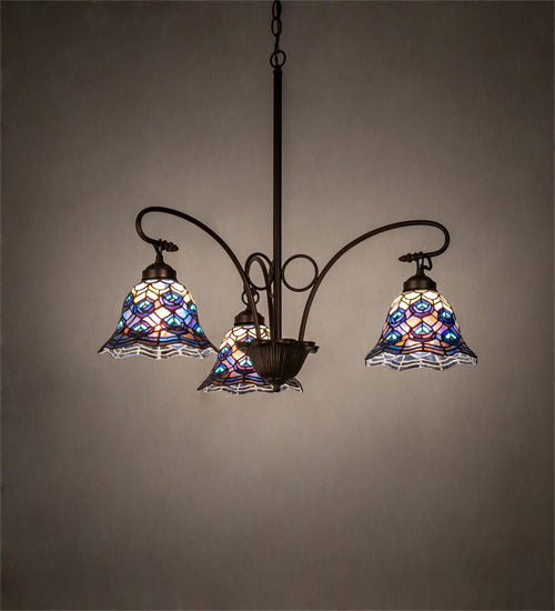 Meyda Tiffany Tiffany Peacock Feather 110685 Chandelier Light -
