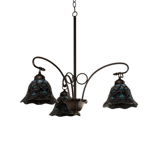 Meyda Tiffany Tiffany Peacock Feather 110685 Chandelier Light -