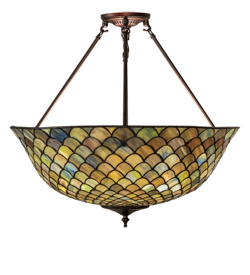 Meyda Tiffany Tiffany Fishscale 229145 Ceiling Light - Mahogany Bronze