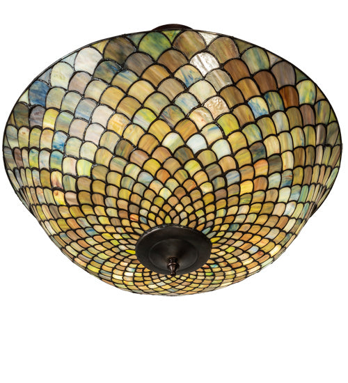 Meyda Tiffany Tiffany Fishscale 229145 Ceiling Light - Mahogany Bronze