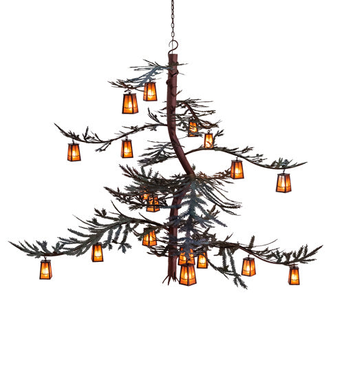 Meyda Tiffany Pine Branch 233599 Chandelier Light - Rust