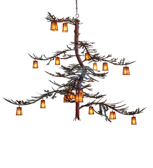 Meyda Tiffany Pine Branch 233599 Chandelier Light - Rust