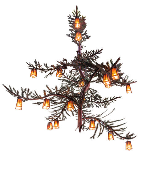 Meyda Tiffany Pine Branch 233599 Chandelier Light - Rust